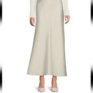Antonio Melani Bella A-Line Satin Maxi Skirt